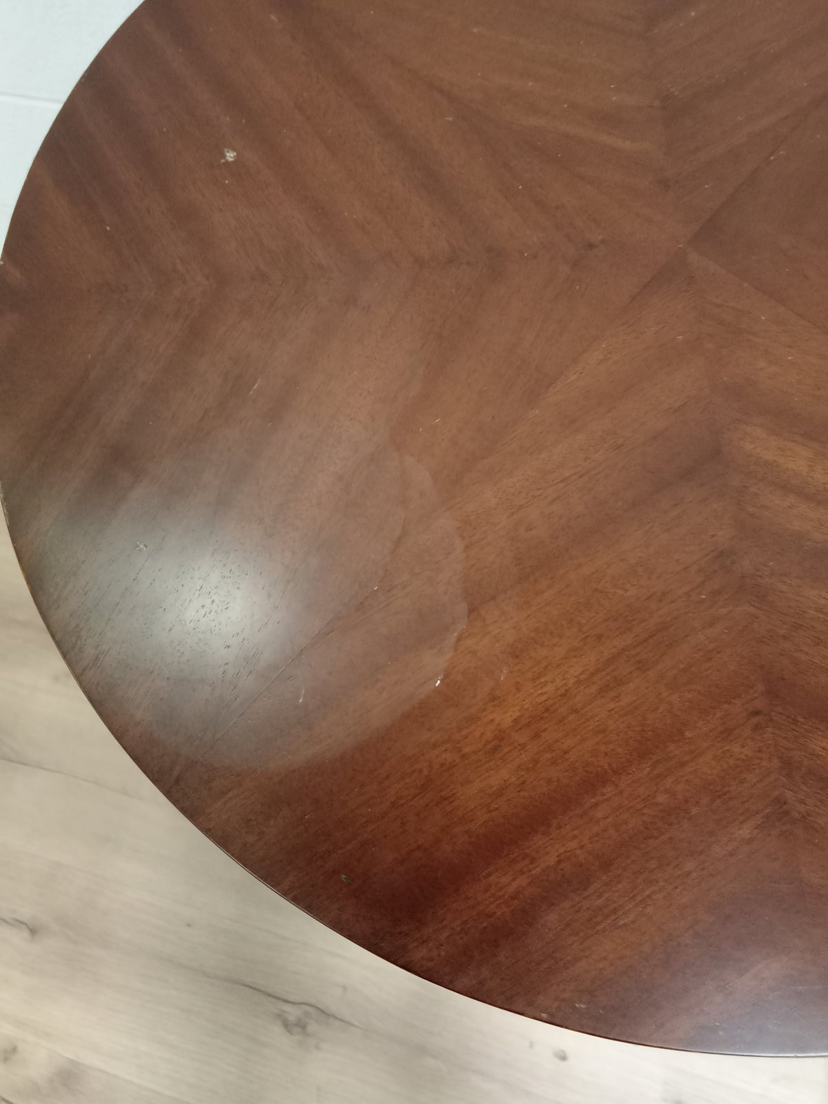 25"W Round Wooden End Table