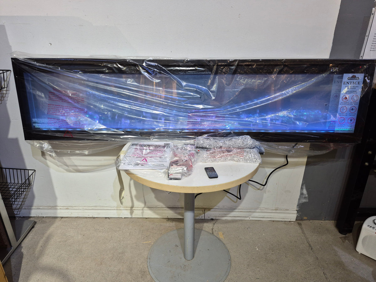 Napoleon Entice 72 Wall-Hanging Electric Fireplace with Remote (NEW)