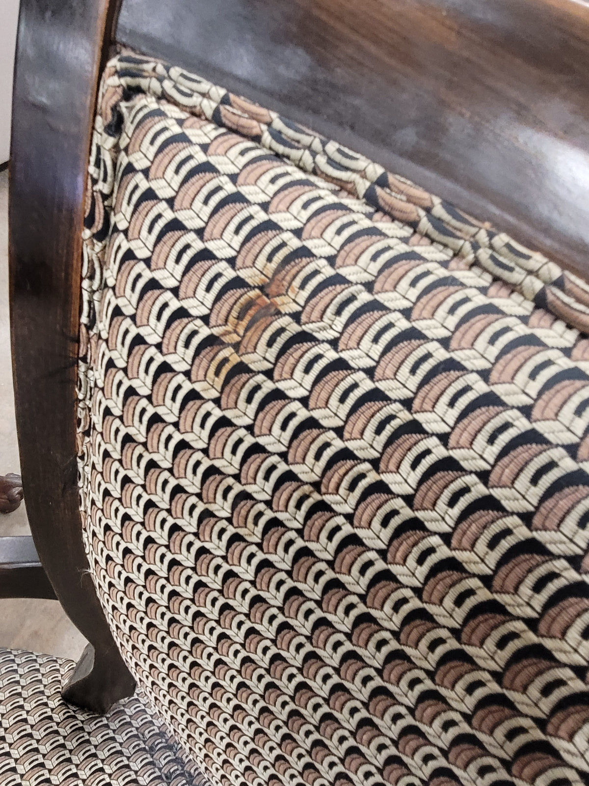 Long Traditional Dining Set W/ Dark Wood Finish