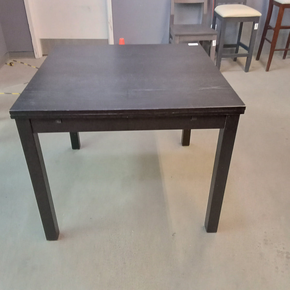 35.5"W Black Dining Table