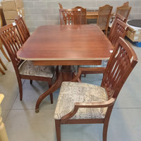 61"W Dining Set - Table with Six Chairs