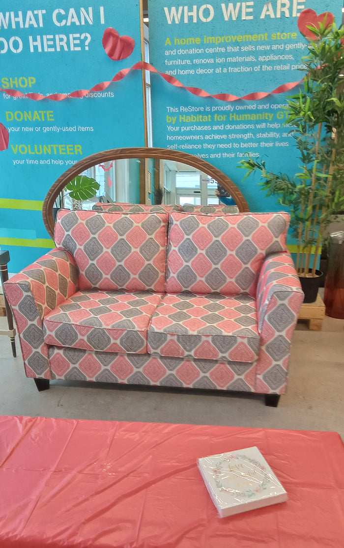 60"W Embroidered Love Seat