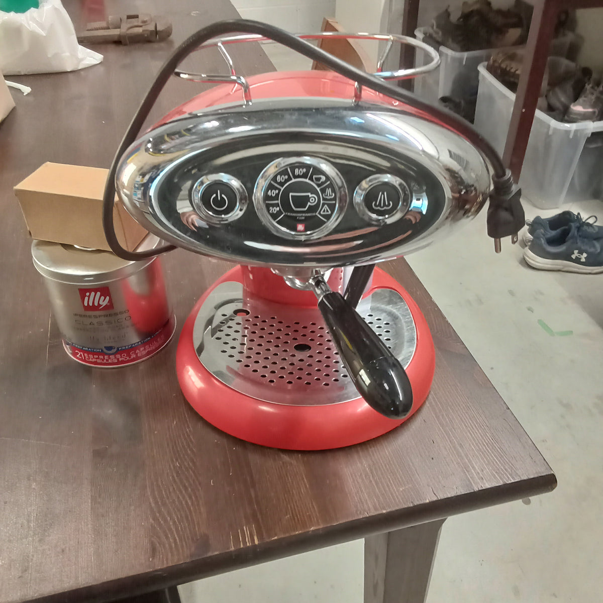 Espresso Capsule Coffee Machine - Red