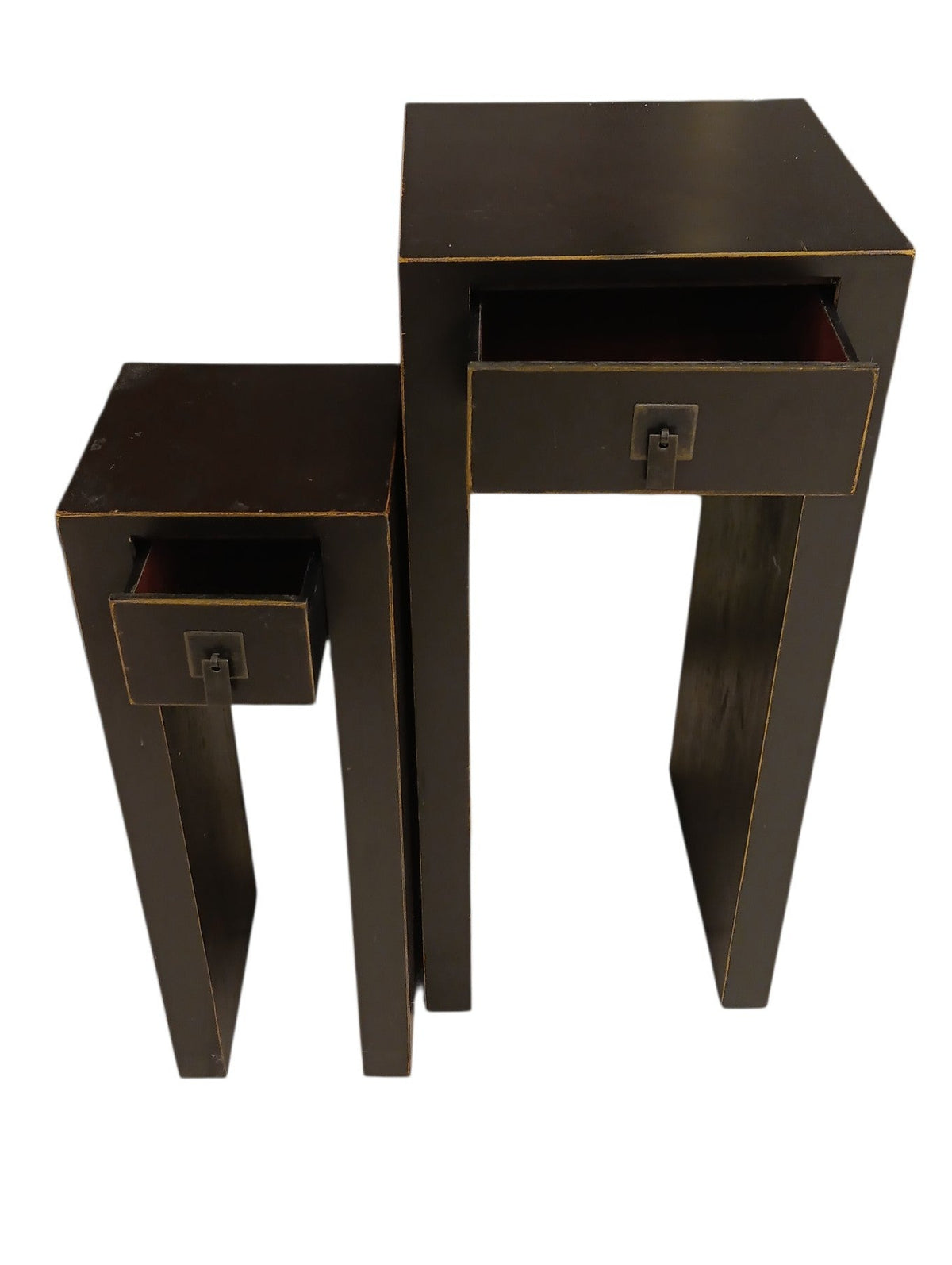 Nesting Pedestal Tables - Set of Two