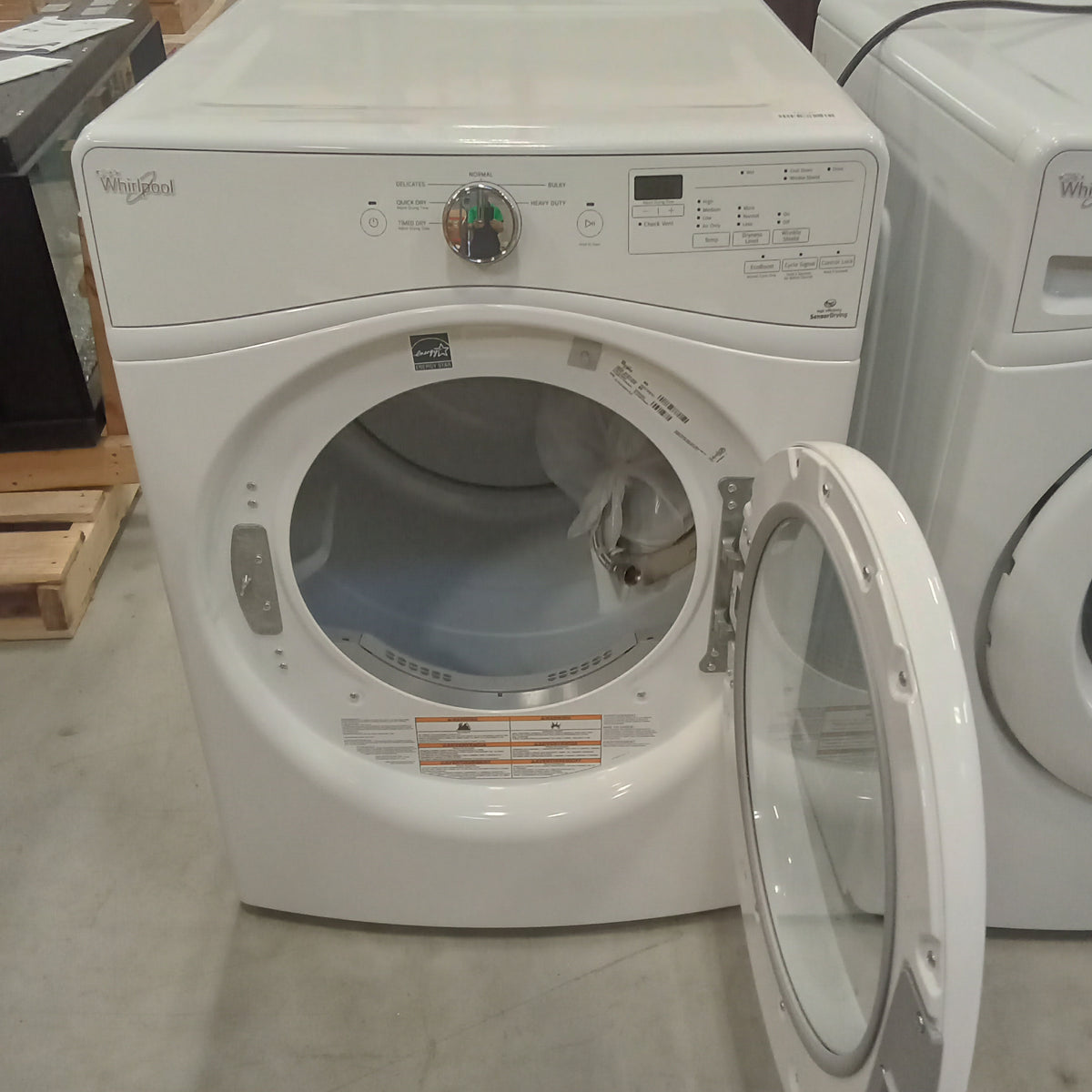 27"W Front Load Dryer in White