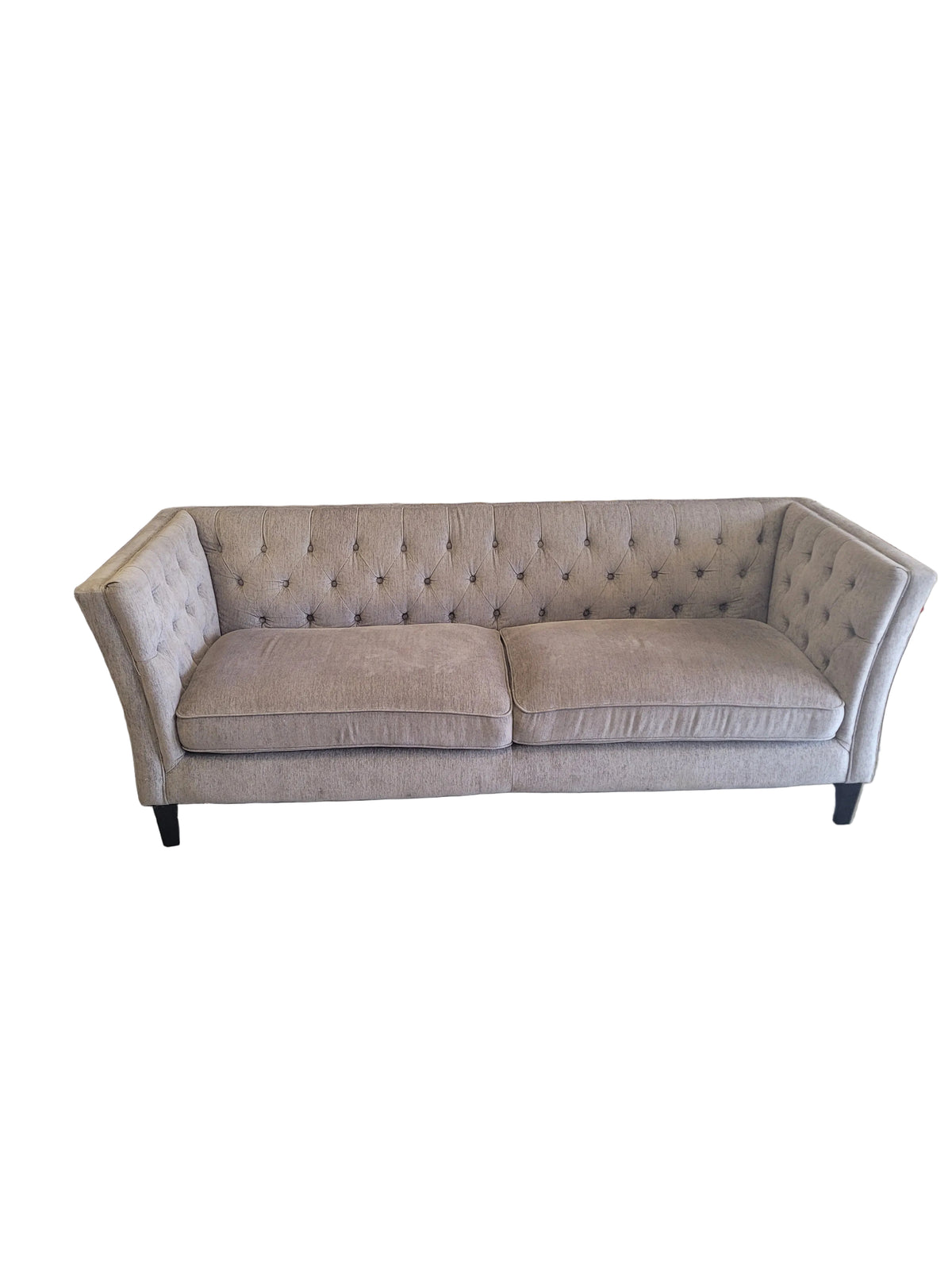 Light Grey Tufted Sofa