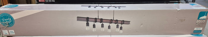 Eglo Frazier Falls Pendant Light 6L, Oil Rubbed Bronze & Black Finish