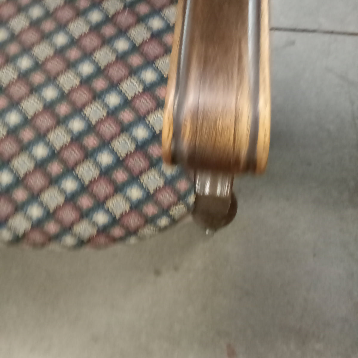 33"W Wood Framed Throne Armchair