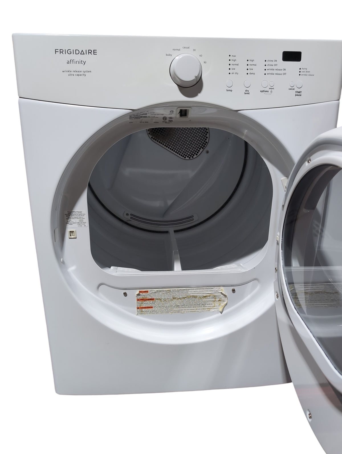 Frigidaire Affinity White Electric Dryer