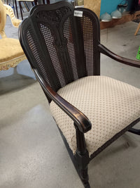 24"W Wood Rocking Chair with Fabric Seat