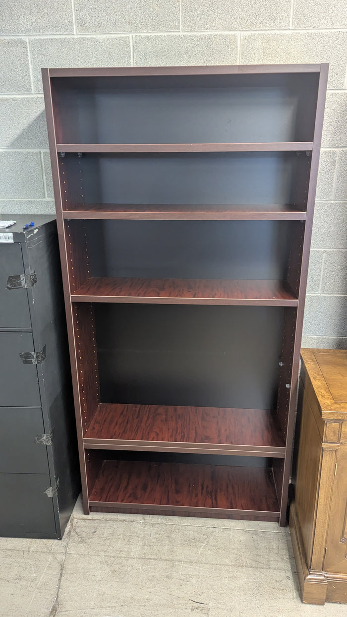 36"W Cherry Red Bookcase