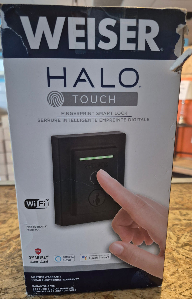 Halo Touch Matte Black Keyless Entry Smart Lock/Deadbolt