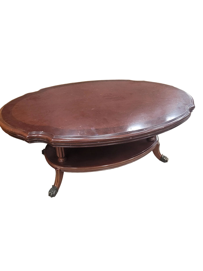 Duncan Phyfe-Style Oval Coffee Table