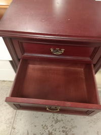 25"W Wood Nightstand With 3-Drawers