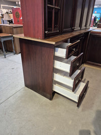 Dark Brown Kitchen Cabinet Set