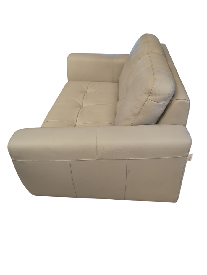 David Divani Beige Leather Sofa