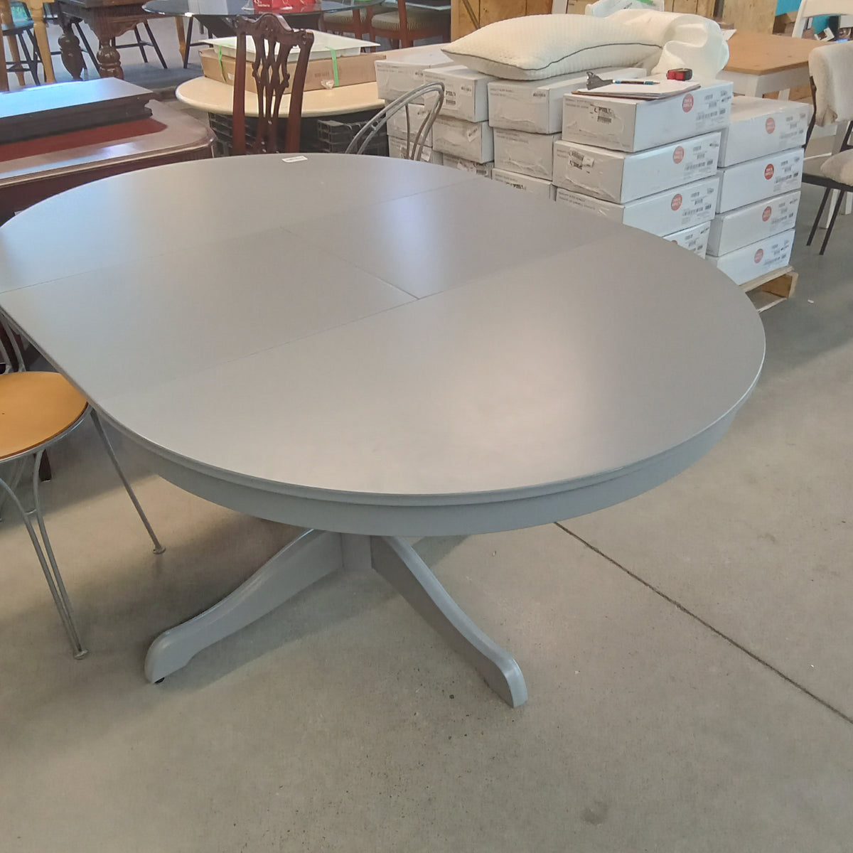 43.5"Diameter Dining Table with Internal Leaf