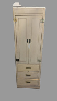 25"W Mid-Century Wooden Filing Cabinet