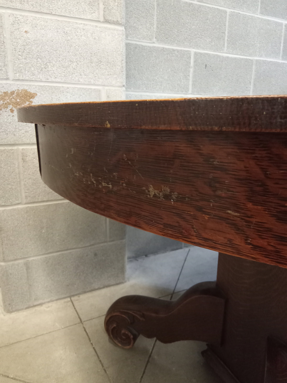 48" Diameter Solid Wood Dining Table with 2 Leaves