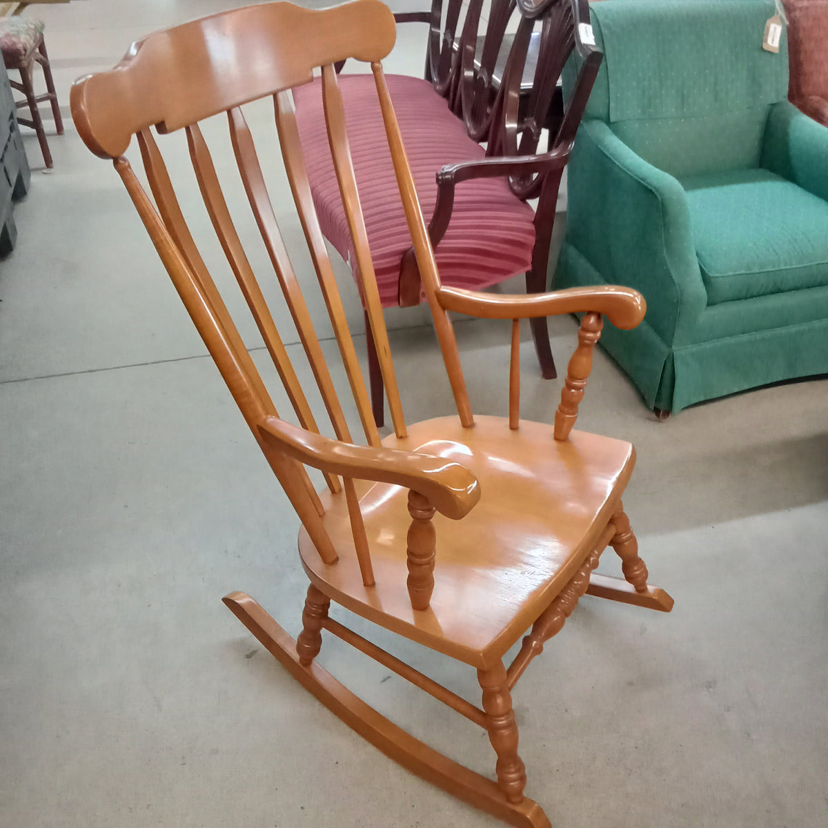 22.5"W Solid Wood Rocking Chair