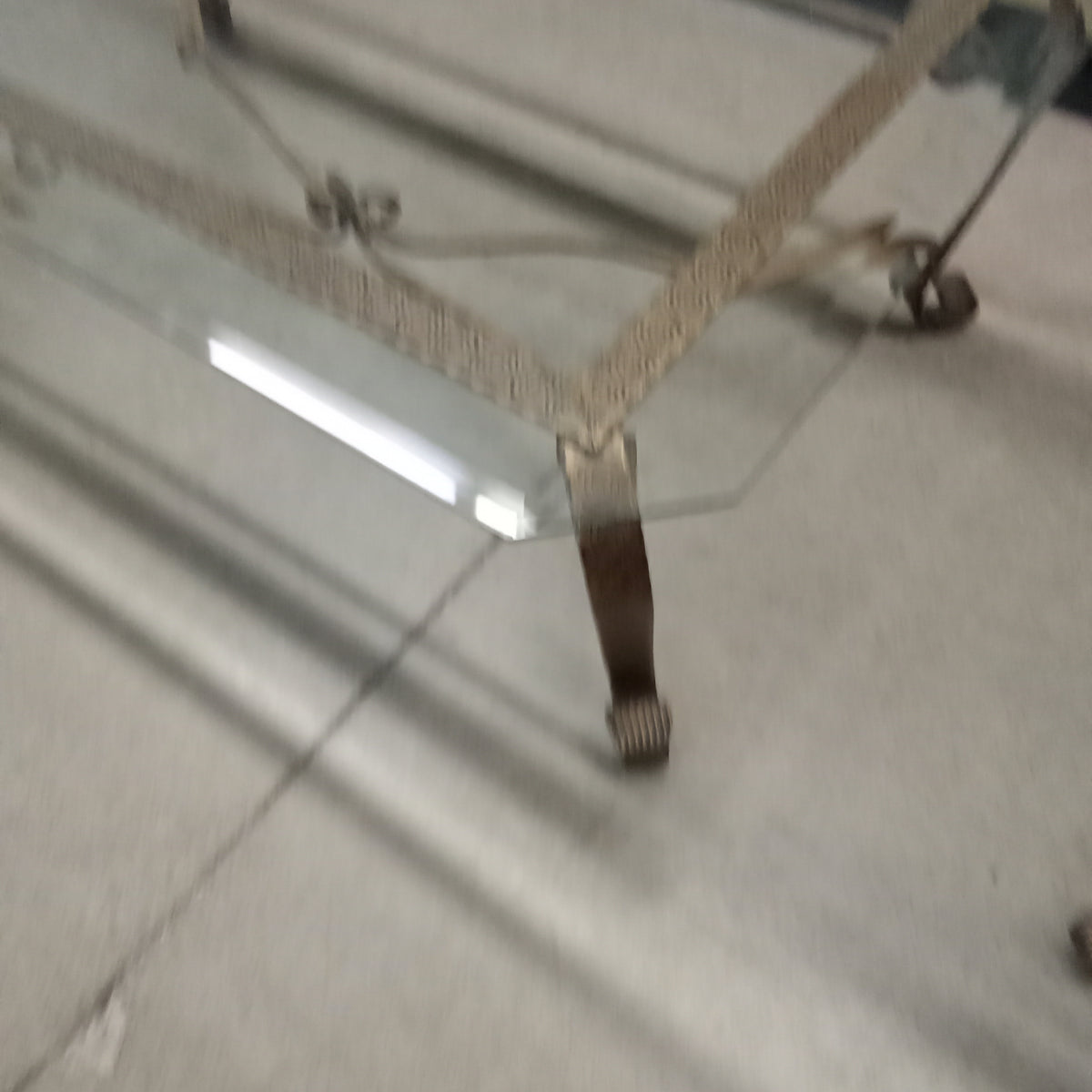 49"W Glass Coffee Table
