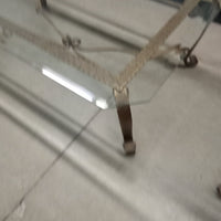 49"W Glass Coffee Table