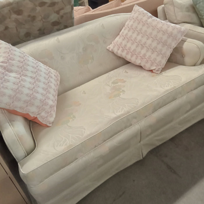 54"W Love Seat with Floral Pattern