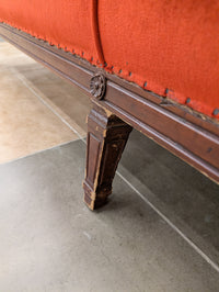 Orange Three Seater Sofa