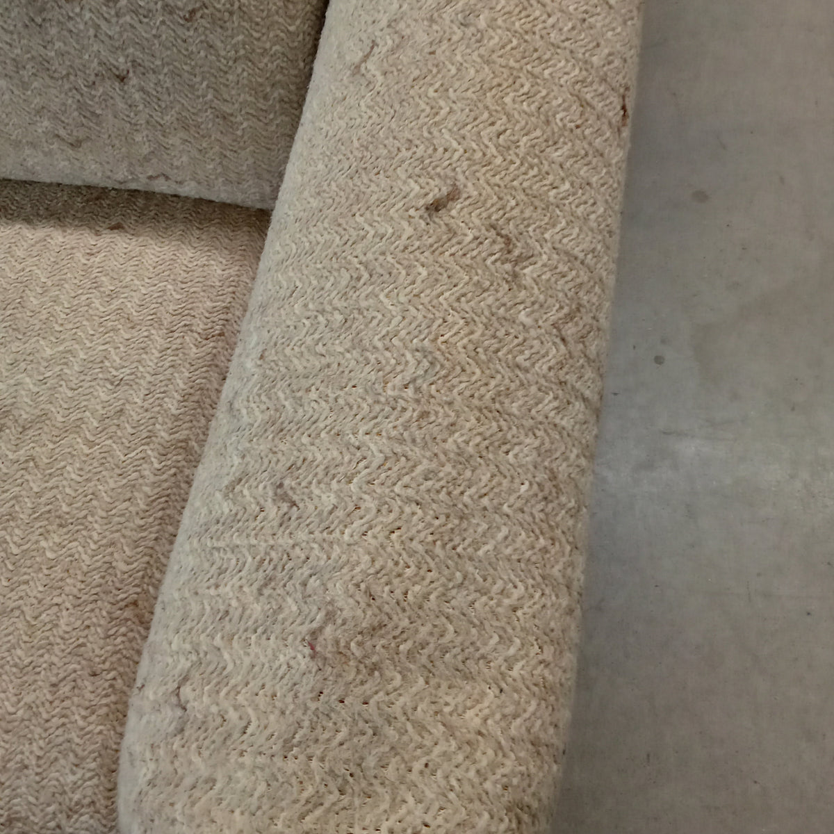84"W 3-Seat Sofa in Beige Fabric