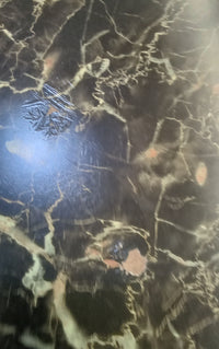 48"W Faux Marble Dinette Table