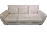 Natuzzi Light Cream Microfiber Sofa