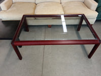 50.5"W Glass Top Coffee Table
