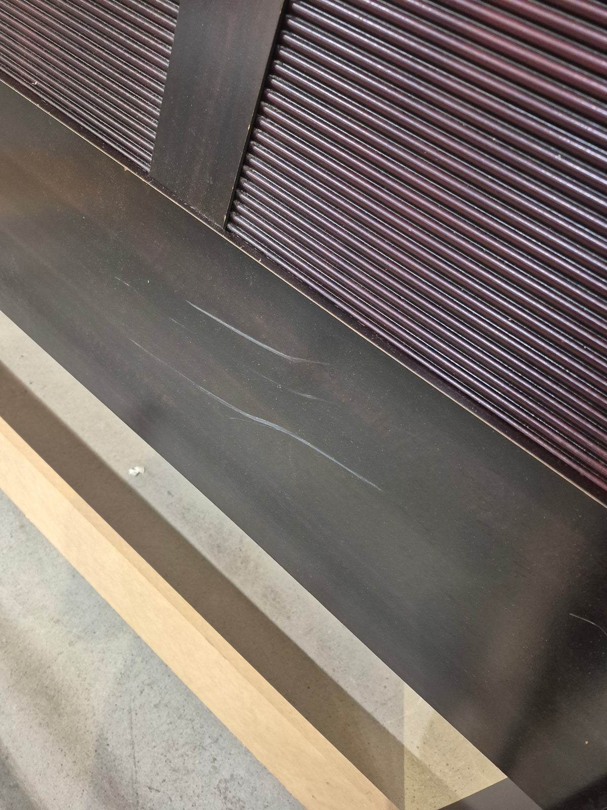 Metal and Wood Queen Sleigh Bed Frame