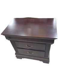 Mahogany Nightstand W/ Hidden Drawer
