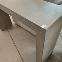 46.5"W Gray Concrete Console Table
