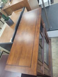 Dark Walnut Brown Electric Fireplace