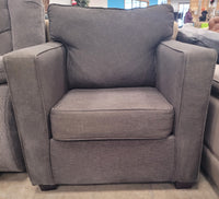 Charcoal Grey Upholstered Armchair