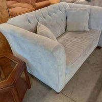 64"W Gray Love Seat