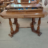 49.5"W Solid Wood Dining Table with Two Leaves