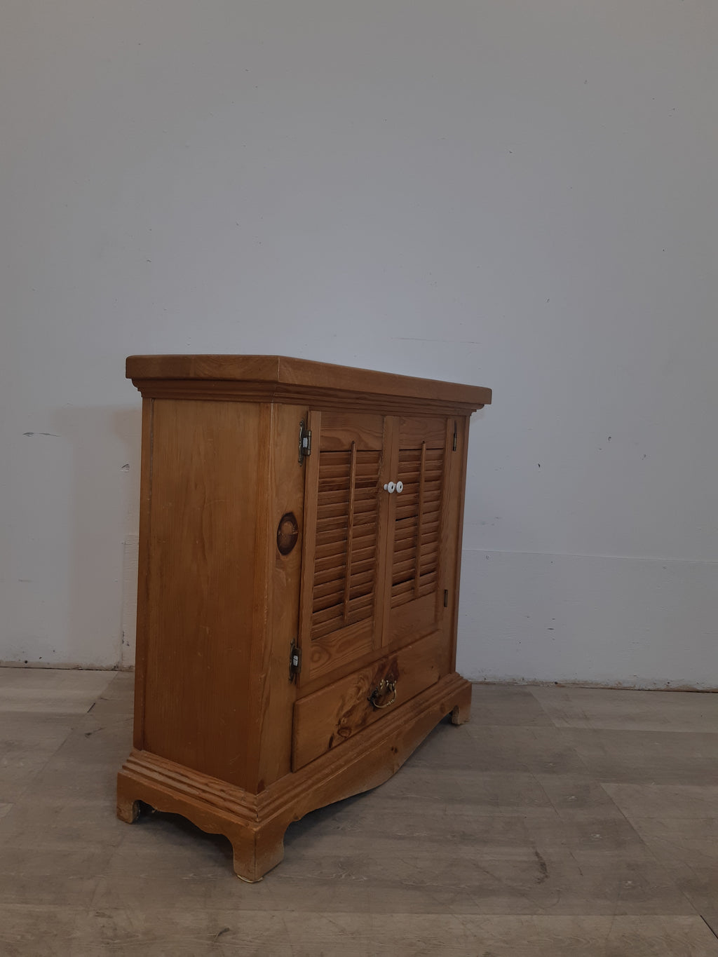 35" Solid Pine Storage Cabinet