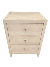 Off-White Three Drawer Cabinets