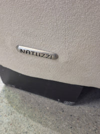 Natuzzi Light Cream Microfiber Sofa