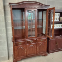 52"W 2-Piece Curio Cabinet
