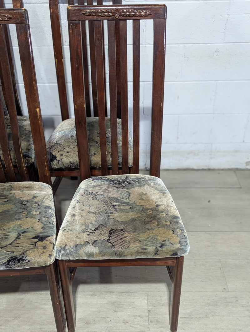 Set of 6 Contemporary Antique Stain Dining Chairs