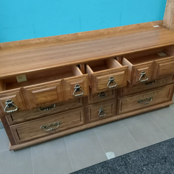 66"W 9-Drawer Dresser in Solid Wood