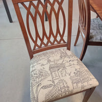 61"W Dining Set - Table with Six Chairs
