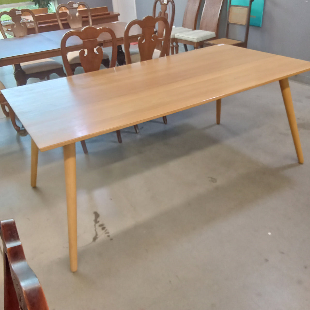 71"W Modern Style Wooden Dining Table