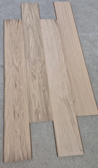 Malibu Wide Plank French Oak Crown 3/8" T x 6.5" W  Eng. Click Hardwood Flooring (23.64 sq.ft./case)