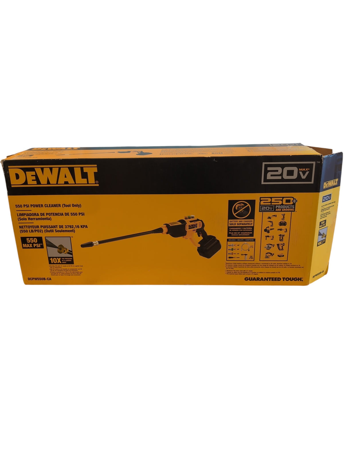 DeWalt 20V 550 PSI Power Cleaner (NO Wand & Battery)