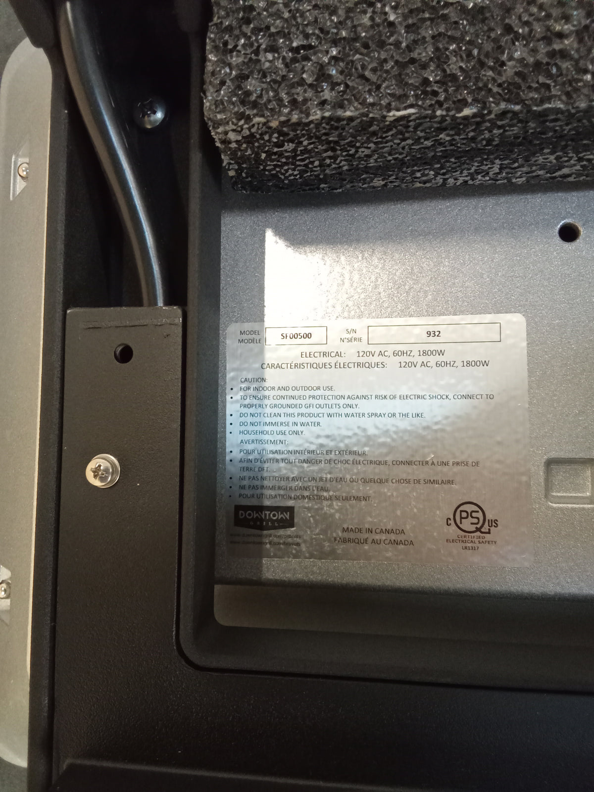 16"x11" Nonstick Downtown Grill Electric Hibachi